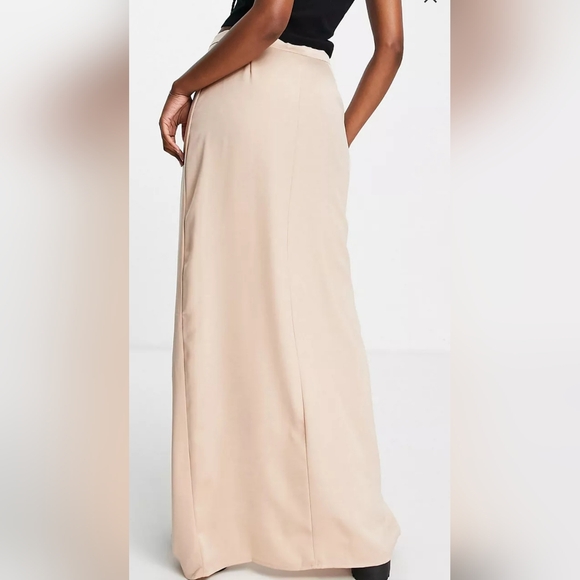 NWT ASOS Lola May Satin Maxi Skirt - Picture 2 of 4
